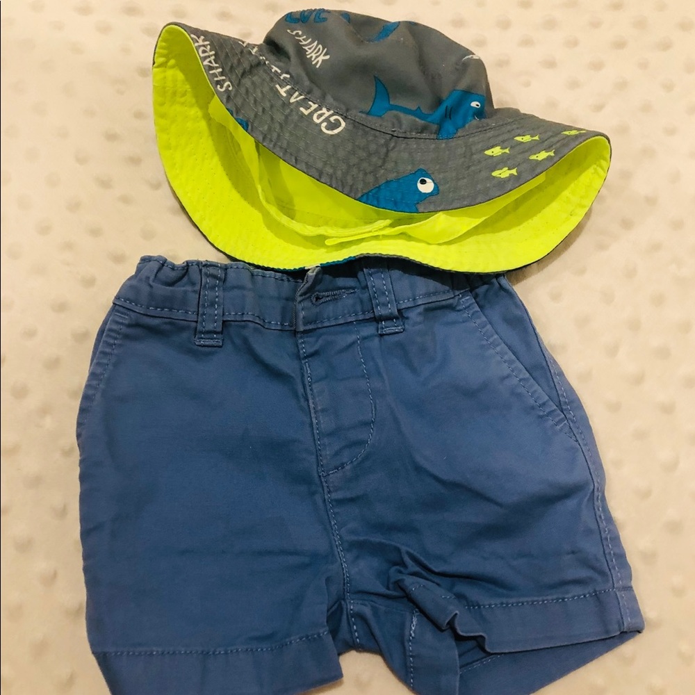 Summer hat and shorts